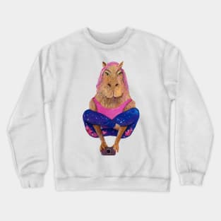 Capybara yoga Crewneck Sweatshirt